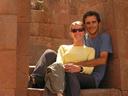 Us in one of PisacÂ´s doorways.